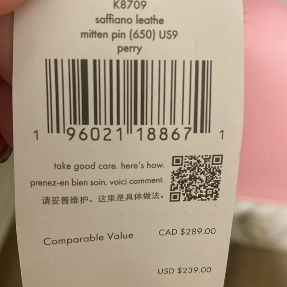 New with tags Kate Spade, leather wallet, cross body, pink, perfect condition - Picture 6 of 6